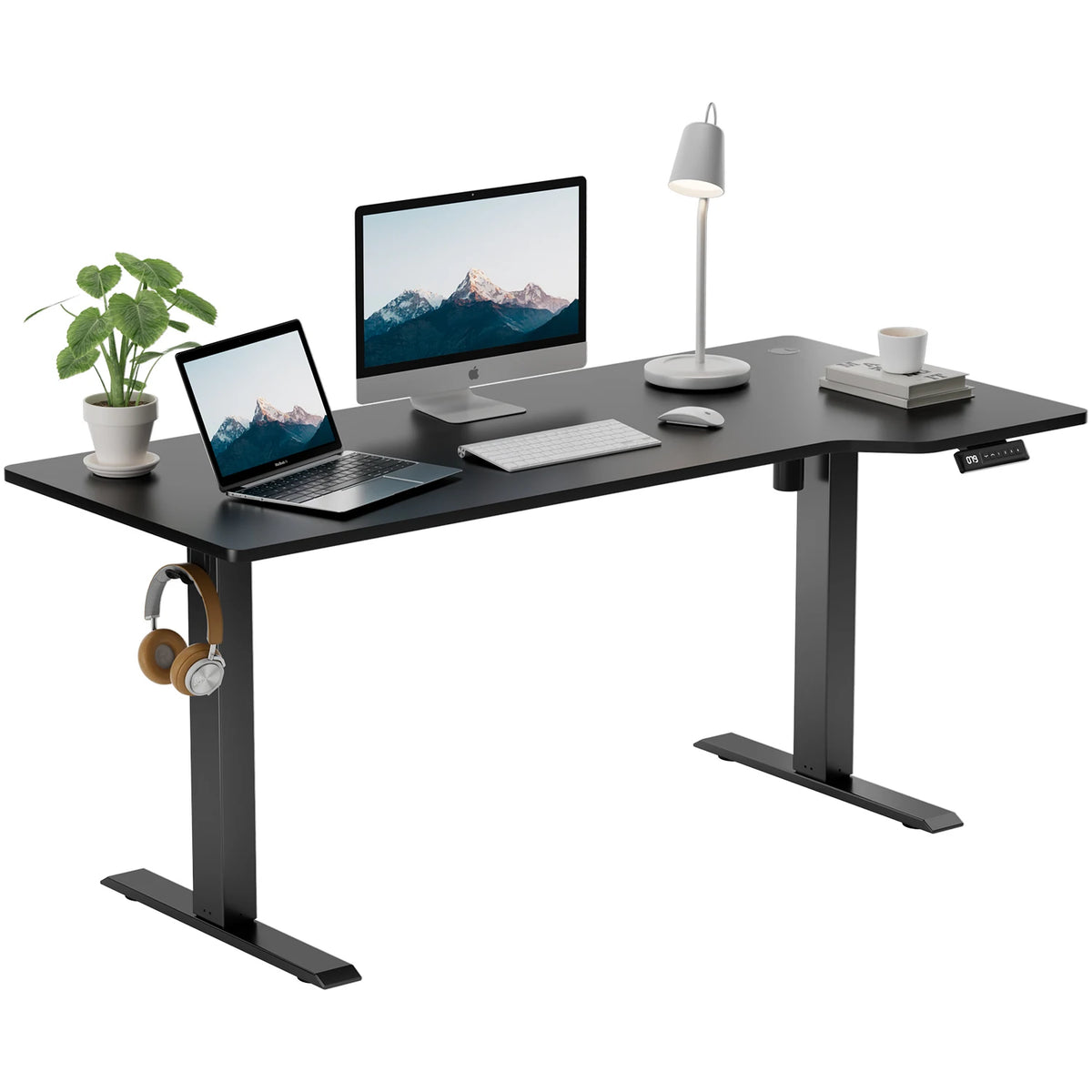 Bureau d'angle assis debout