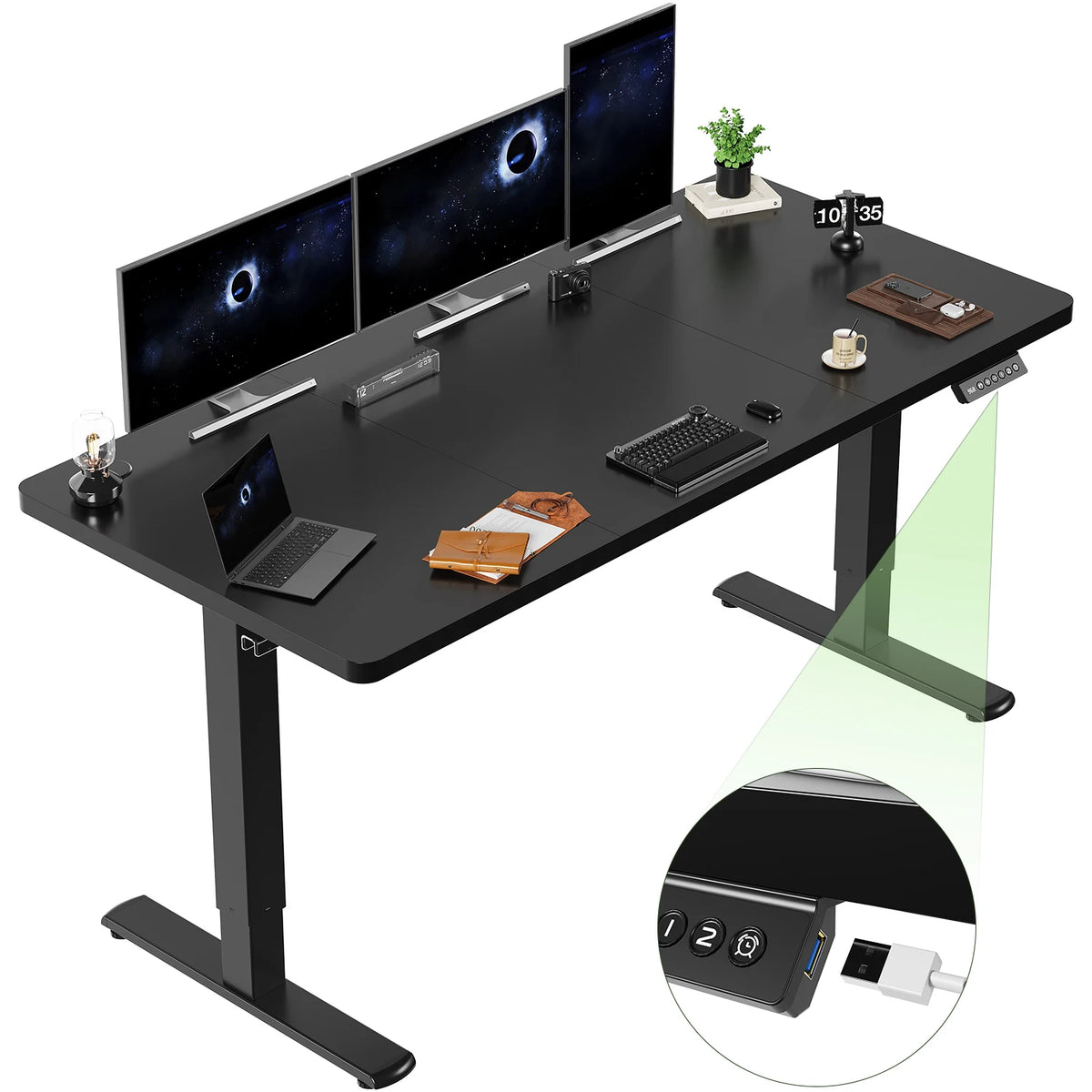 Bureau assis debout 180x80