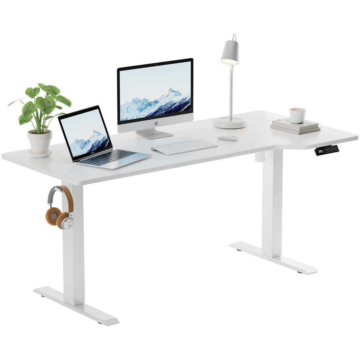 Bureau d'angle assis debout