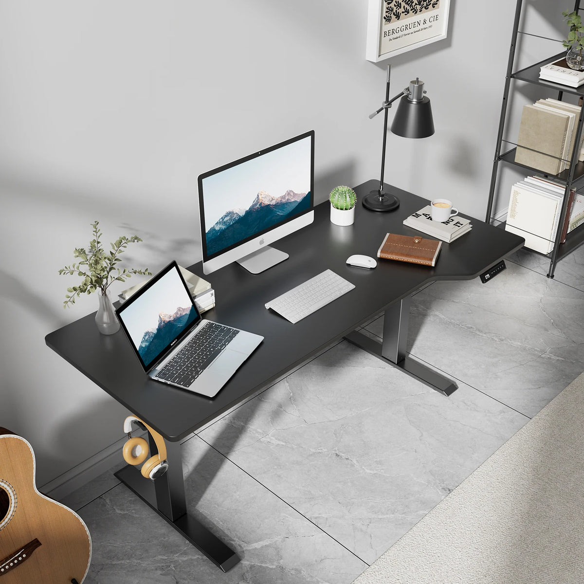 Bureau d'angle assis debout