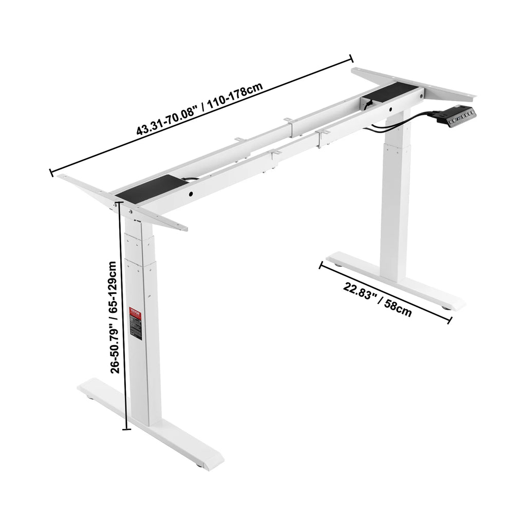 Cadre Bureau assis debout double moteur