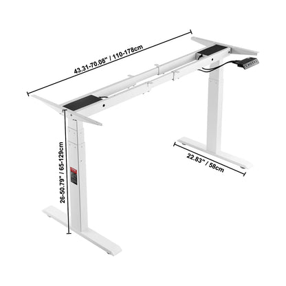 Cadre Bureau assis debout double moteur