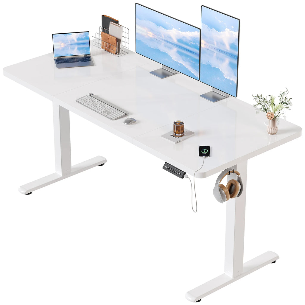 Bureau assis debout Blanc