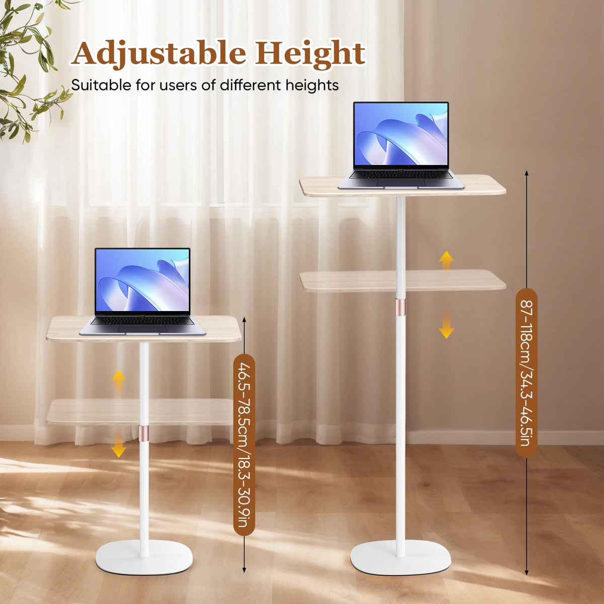 Table réglable en hauteur