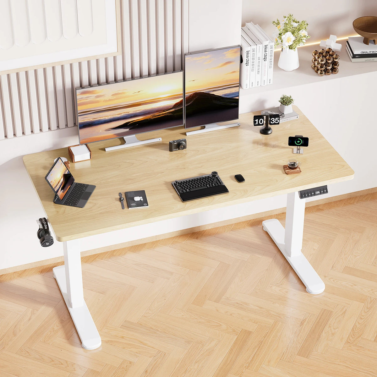 Bureau assis debout Bois