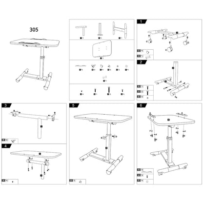 Table de lit roulante
