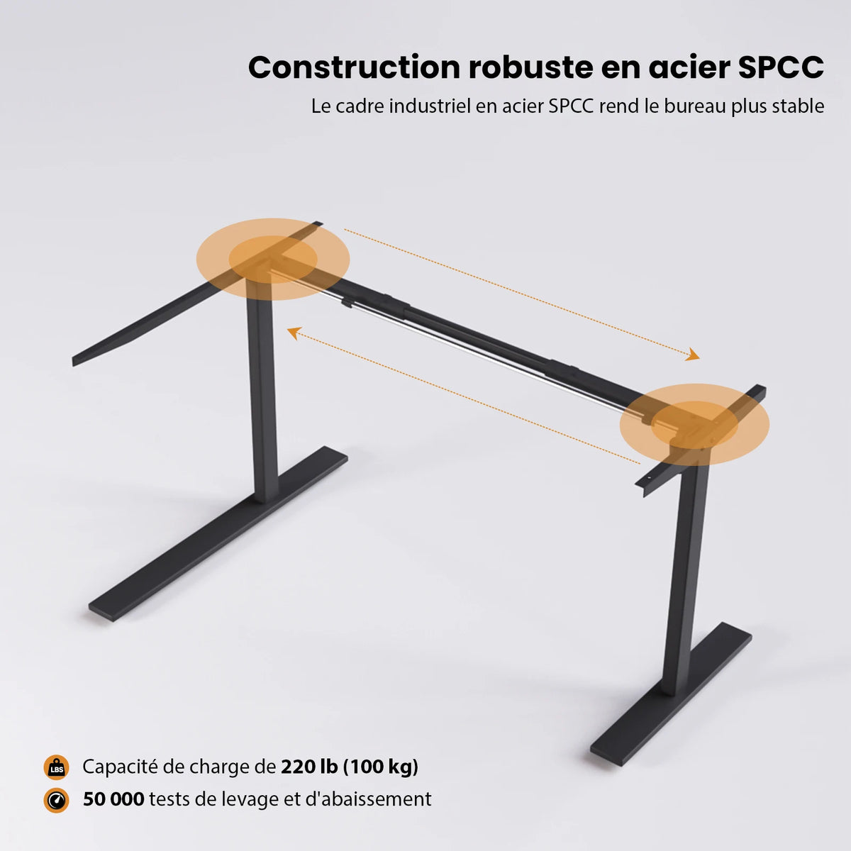 Bureau assis debout angle