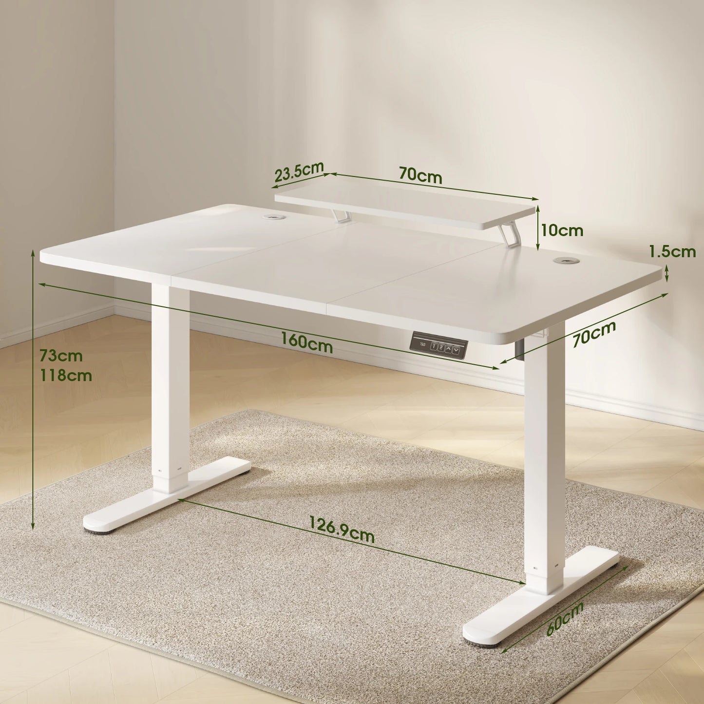 Bureau assis debout 160×70
