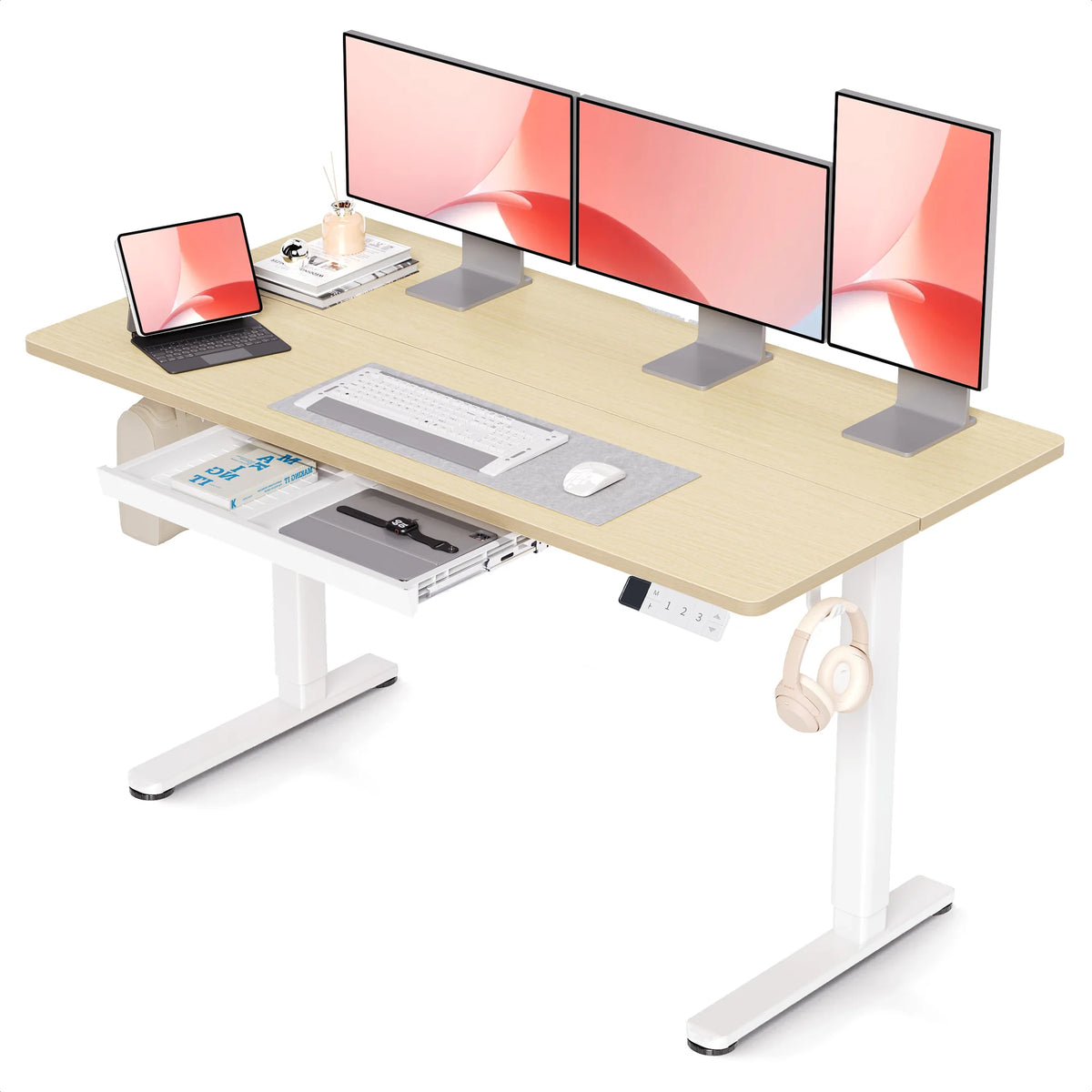 Bureau debout avec rangement