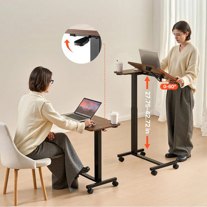 Bureau assis debout pliable