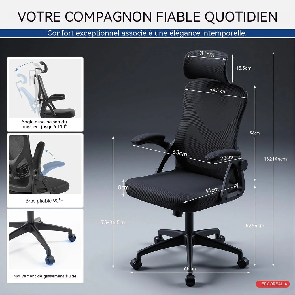 Chaise de bureau ergonomique
