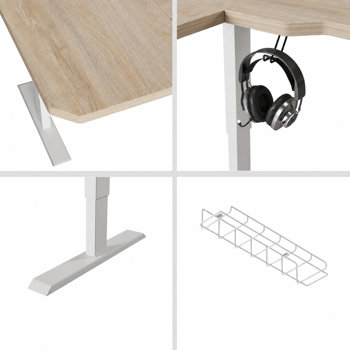 Bureau d'angle assis-debout
