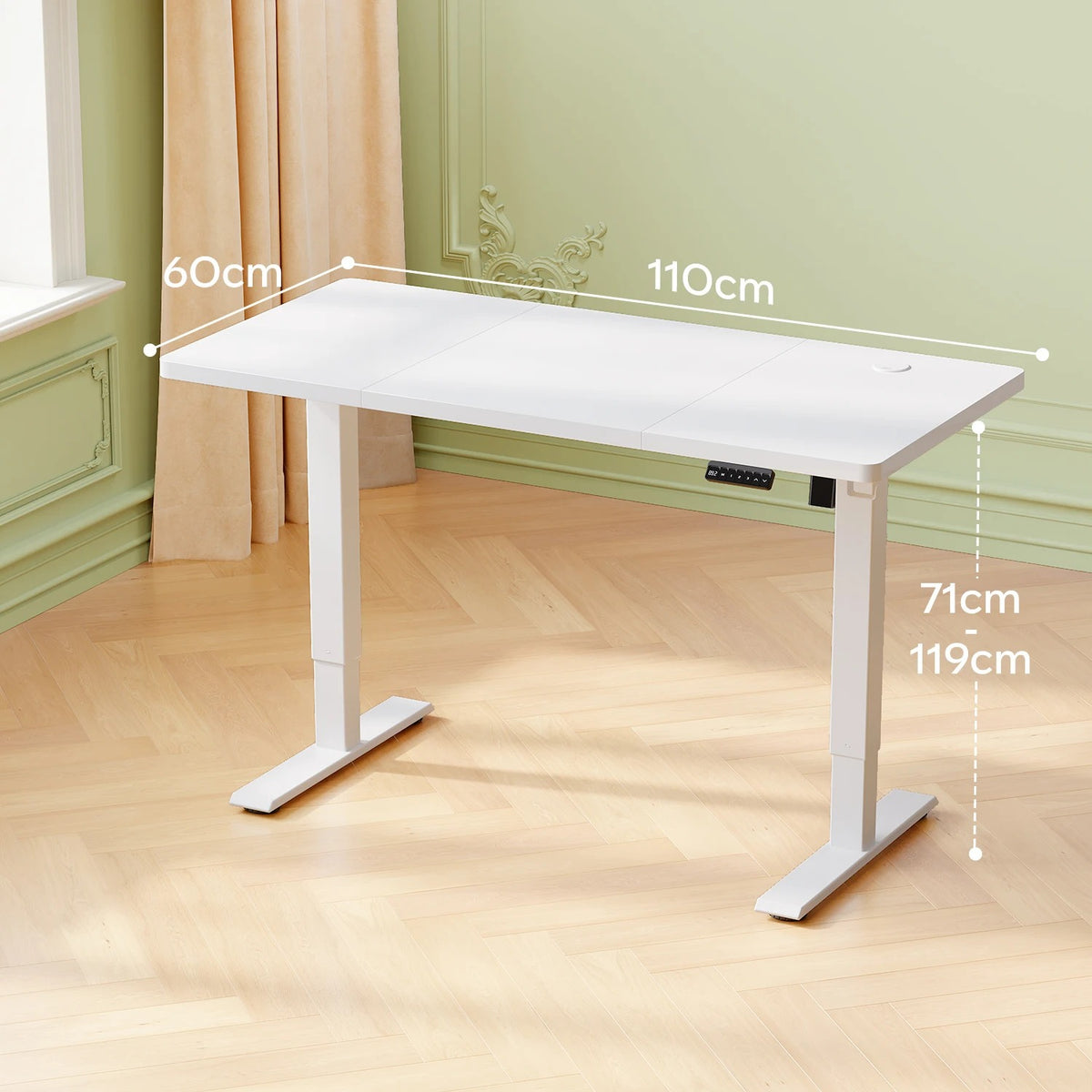 Bureau assis debout 110x60