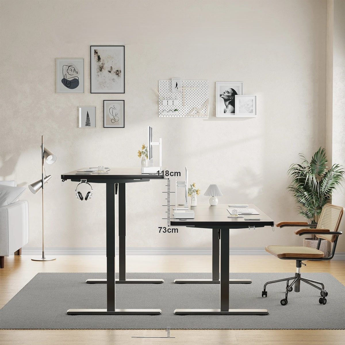 Bureau assis debout 120x60