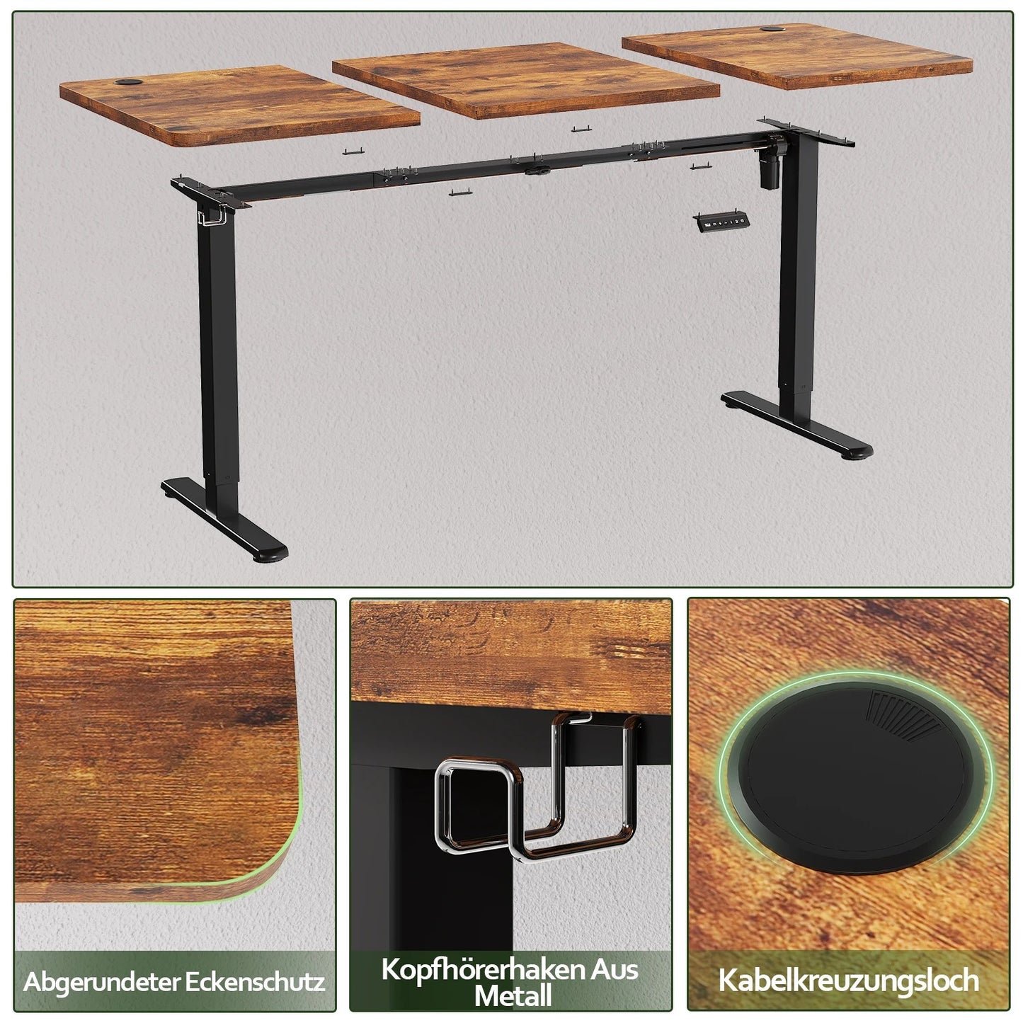 Bureau assis debout 110x60